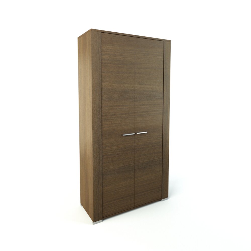 Wooden Wardrobe Cabinet 3D 모델 