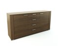 Modern Wooden Dresser 03 Modelo 3D