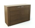 Wooden Storage Cabinet 3D модель