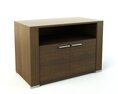 Modern Wooden Cabinet 3d model