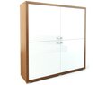Wooden Frame Display Cabinet 3D 모델 