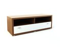 Modern Two-Tone TV Stand 03 3Dモデル