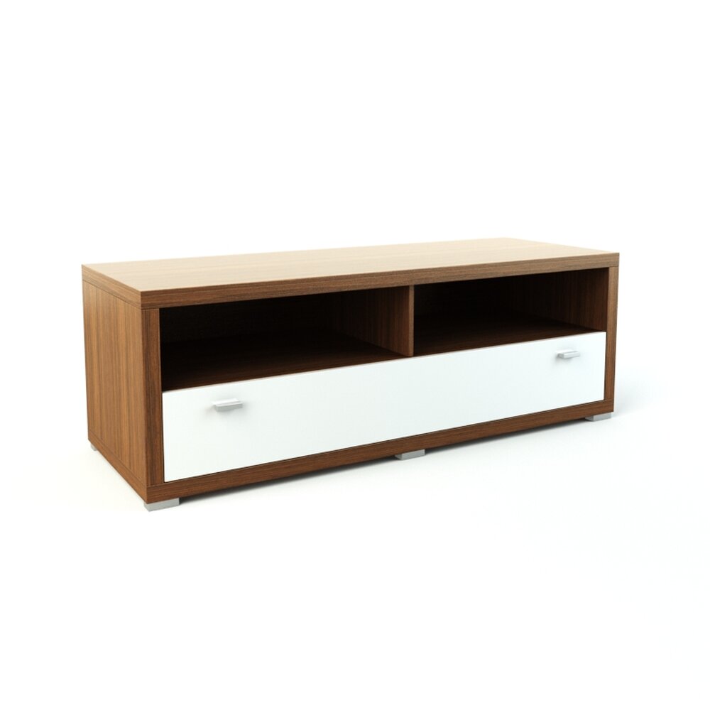 Modern Two-Tone TV Stand 03 3D 모델 