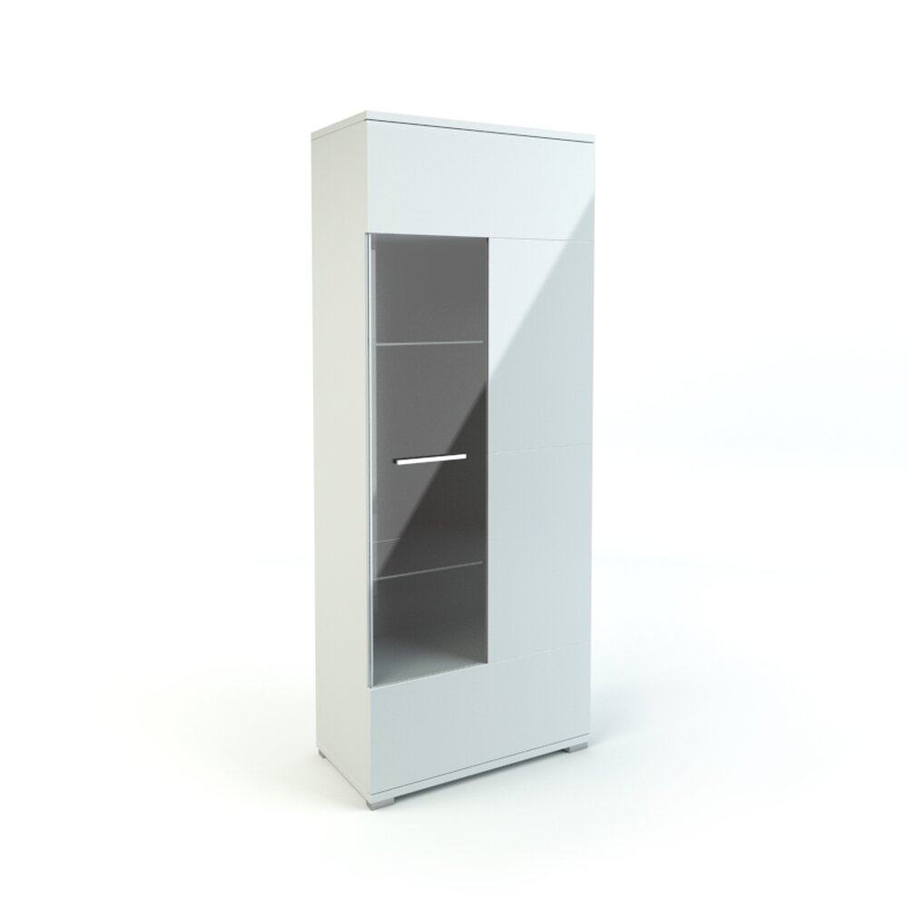Modern White Wardrobe Cabinet Modelo 3D