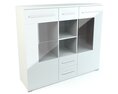 Modern White Storage Cabinet Modello 3D