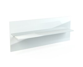 Modern White Wall Shelf 3D 모델 