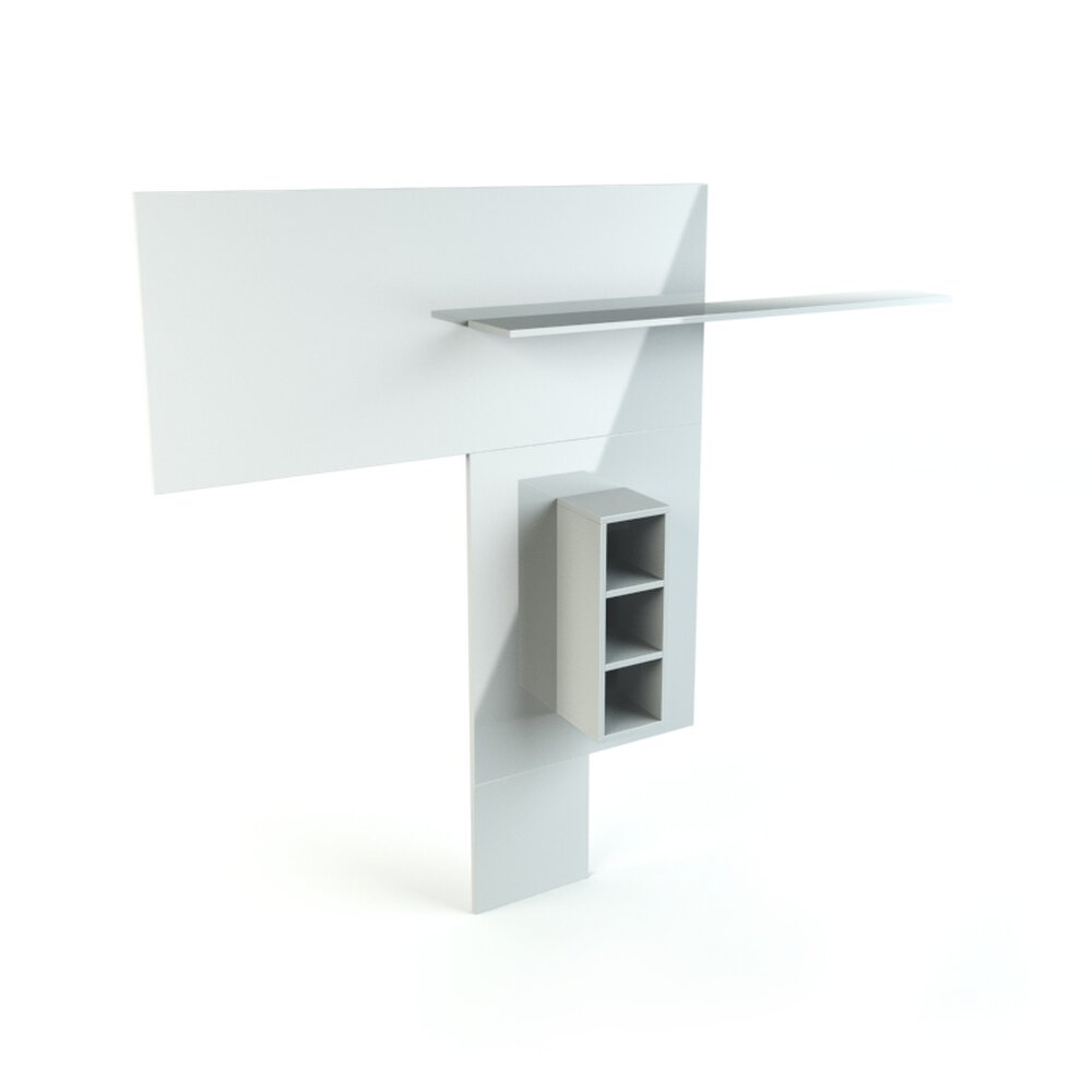 Modern Minimalist Desk Modelo 3D
