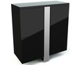 Modern Black Cabinet 3D-Modell