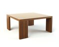 Modern Wooden Coffee Table 04 3D 모델 