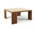 Modern Wooden Coffee Table 04 Modelo 3d