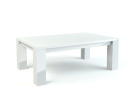 Modern White Coffee Table 3D模型