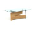 Modern Glass-Top Coffee Table 03 Modello 3D