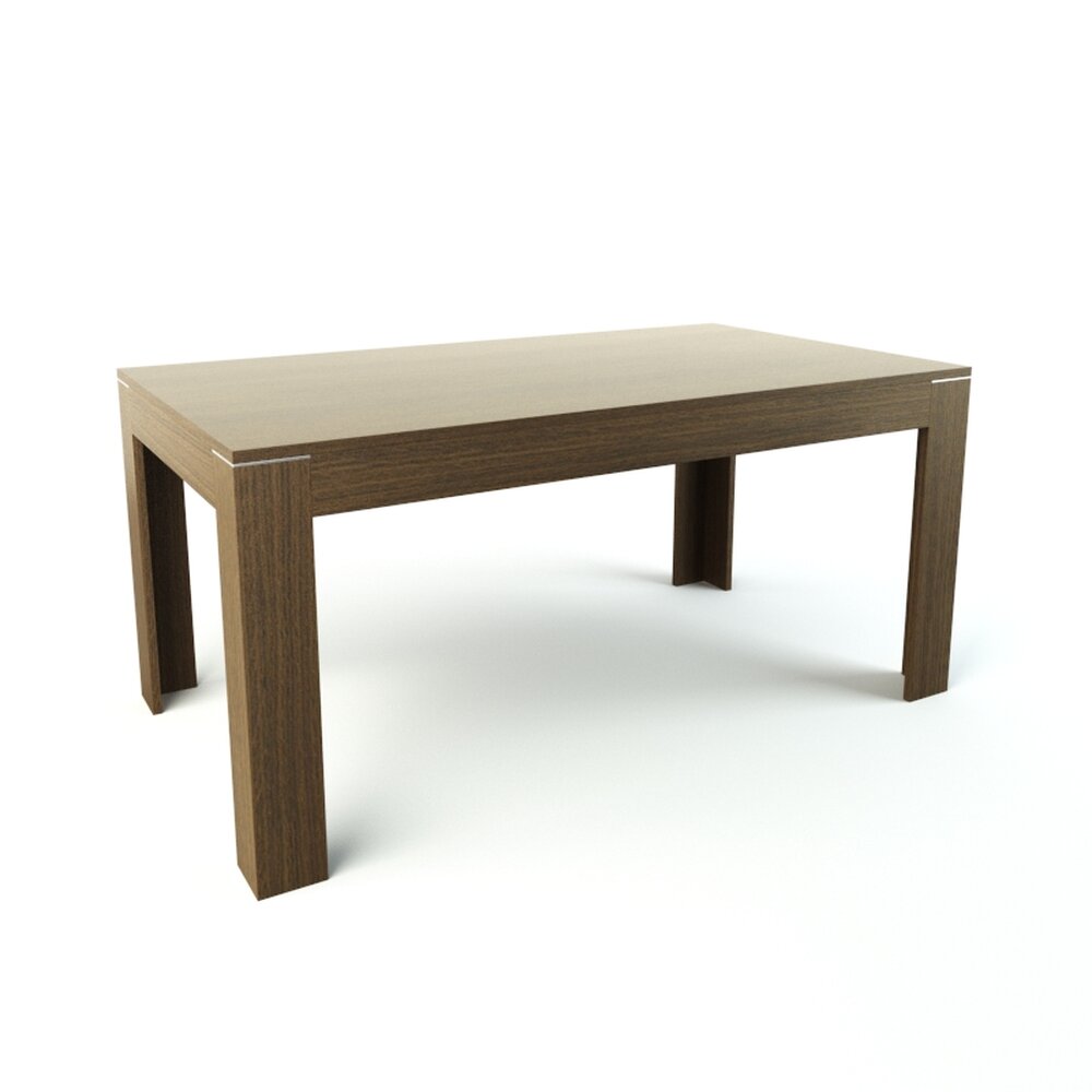 Modern Wooden Table 03 3D 모델 