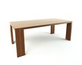 Modern Wooden Table 04 3d model