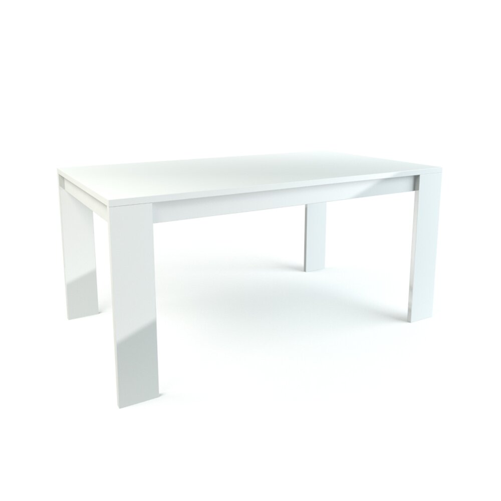 White Modern Table Modello 3D