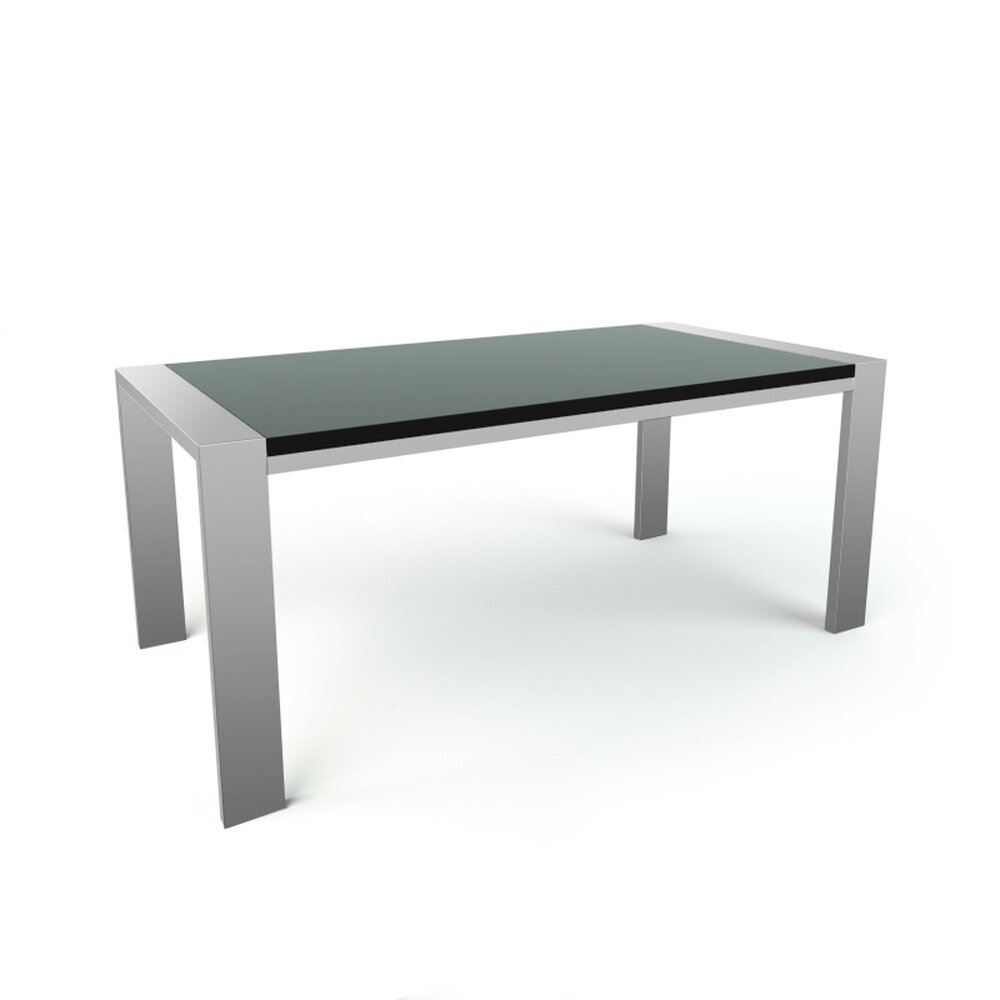Modern Glass Table 02 Modèle 3D