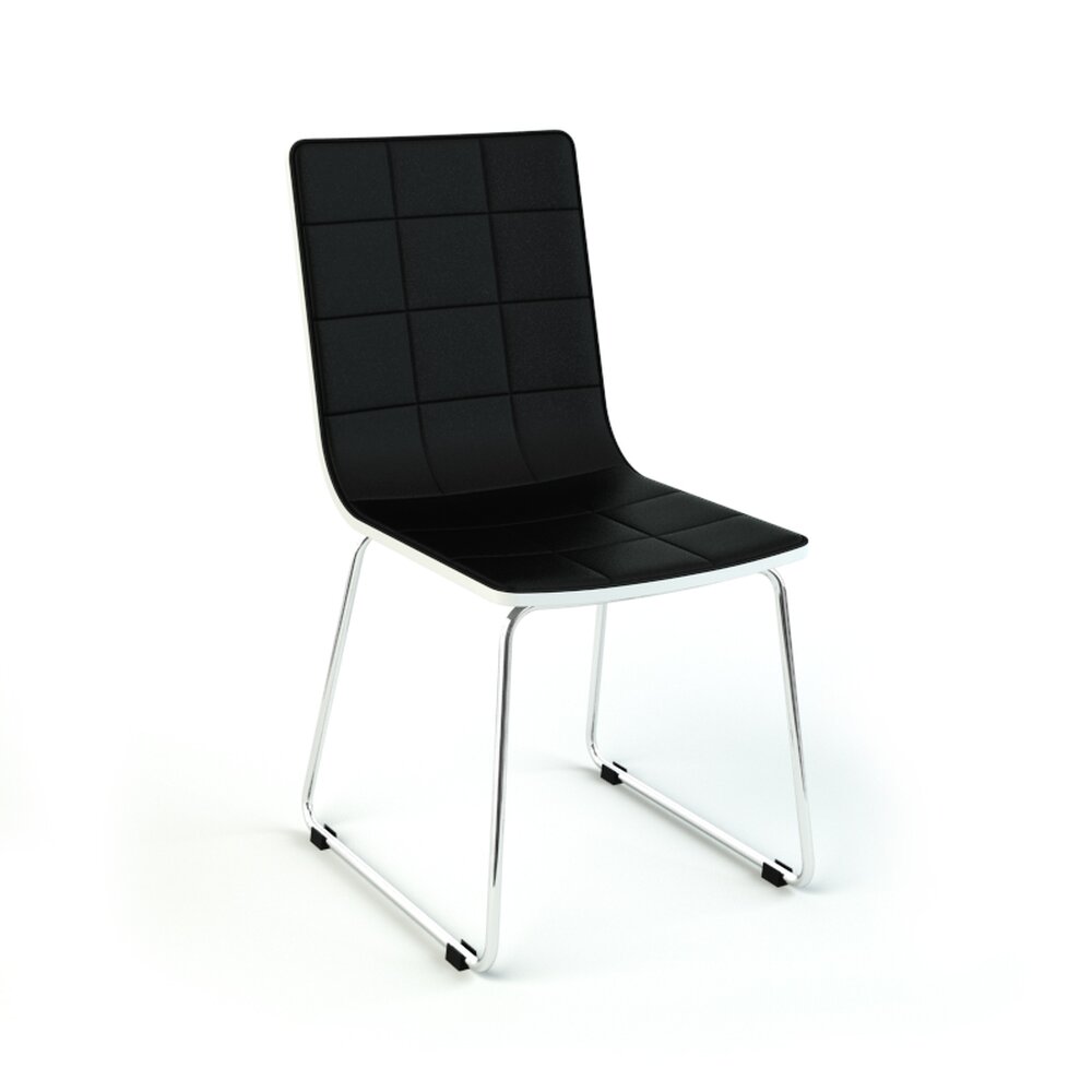 Modern Black Sled Chair