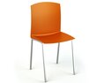 Modern Orange Chair Modello 3D