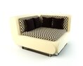 Modern Patterned Sofa 3D-Modell