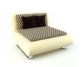 Modern Geometric Pattern Sofa Bed Modelo 3d