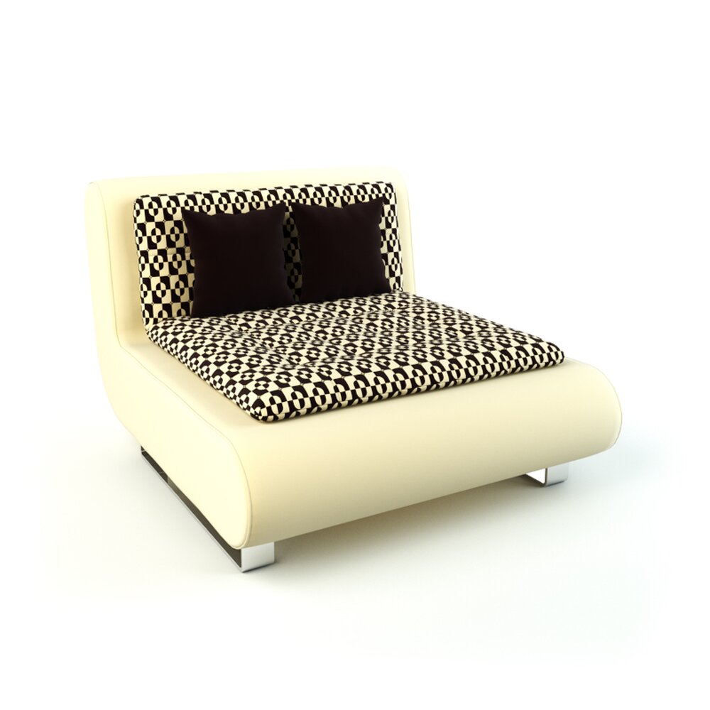 Modern Geometric Pattern Sofa Bed 3D模型