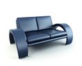 Modern Blue Sofa 05 3D модель