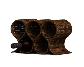 Wicker Wine Rack 3D модель