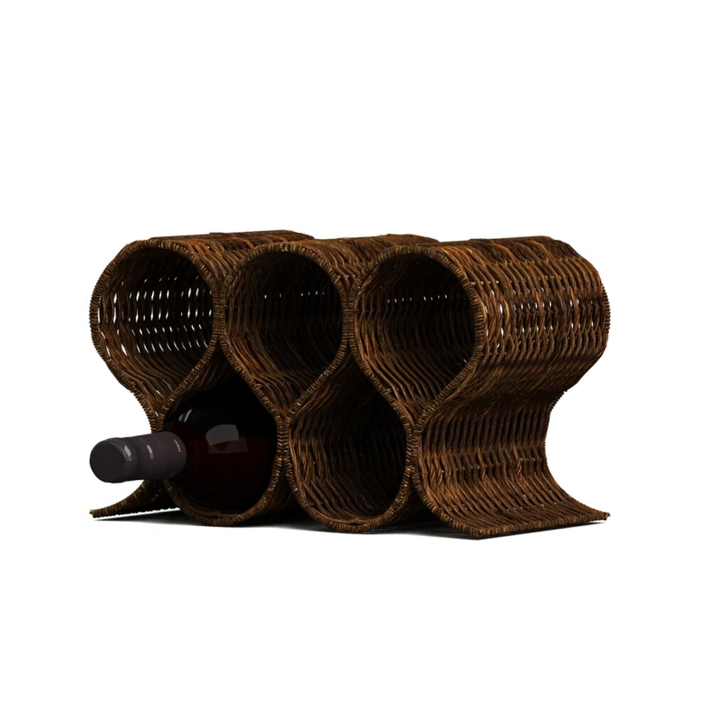 Wicker Wine Rack 3D модель