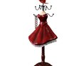 Elegant Dress Jewelry Stand 3D-Modell