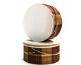 Plaid Round Gift Boxes 3D-Modell