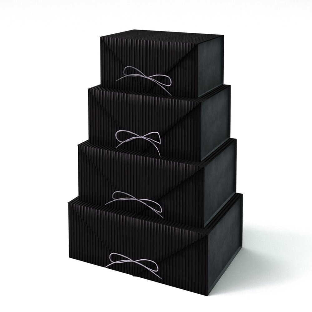Stacked Gift Boxes 3D-Modell