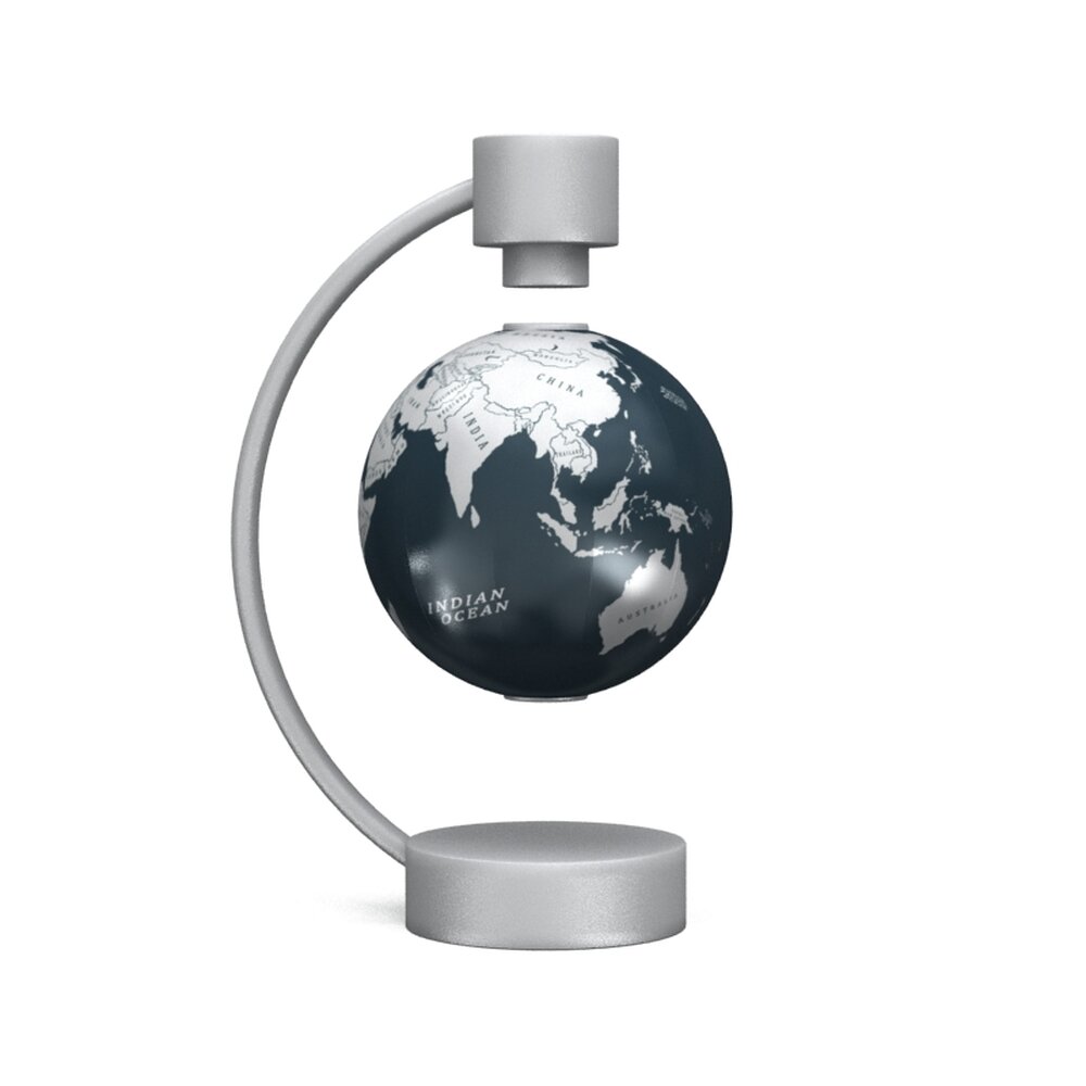 Levitating Globe Lamp 3D 모델 
