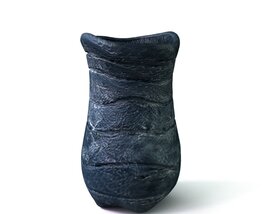 Textured Ceramic Vase 3D-Modell