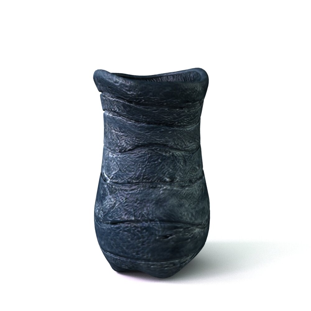 Textured Ceramic Vase 3D модель