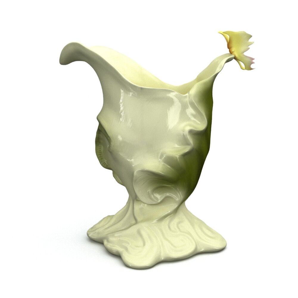 Elegant Ceramic Vase 3d model