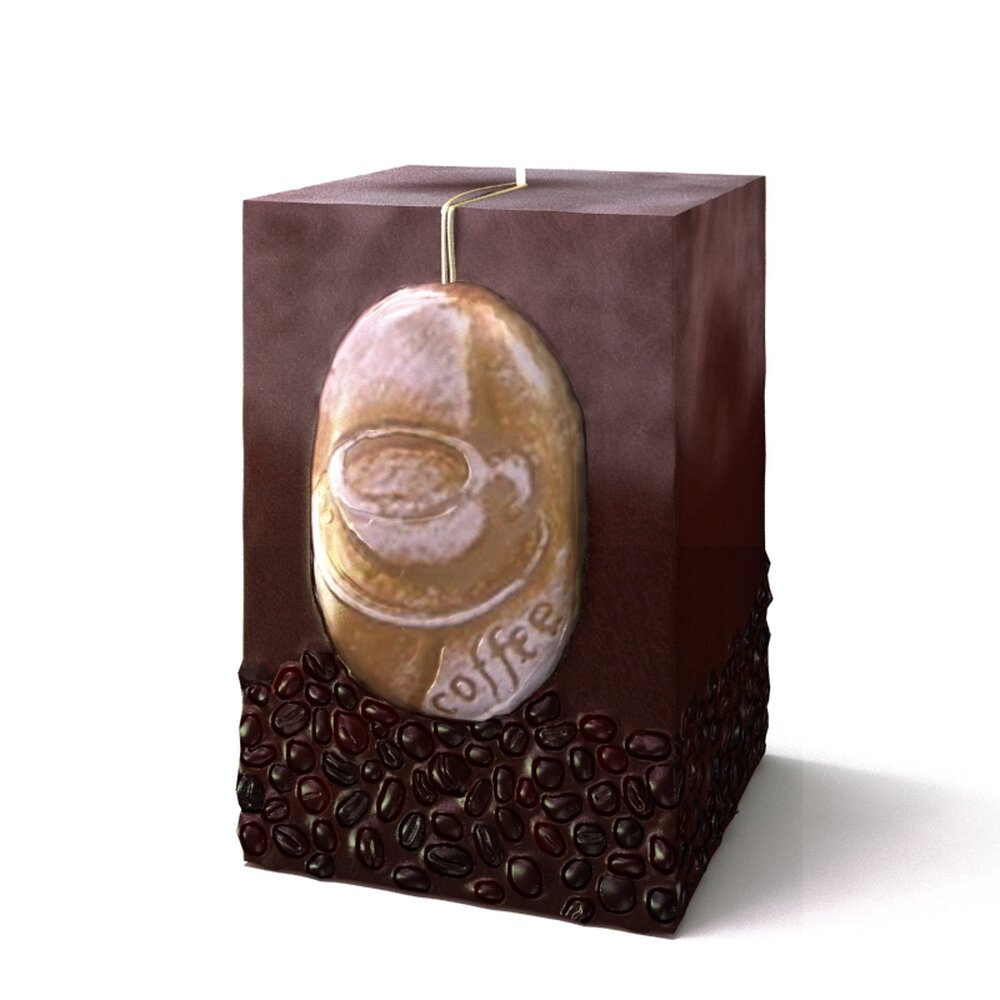 Coffee Bean Candle 3D 모델 