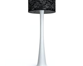 Elegant Black Table Lamp 3D 모델 