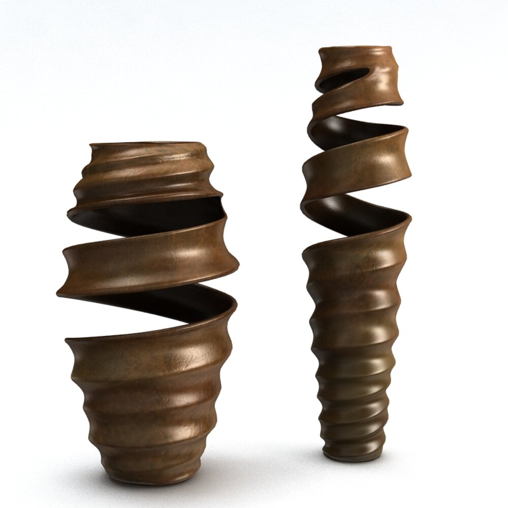 Abstract Twisted Sculptures Modello 3D