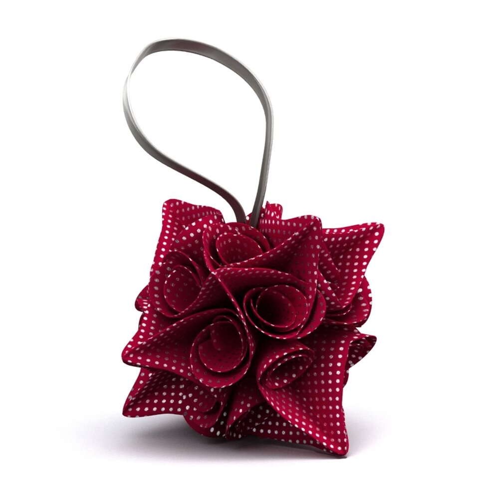 Polka-Dot Ribbon Handbag 3D 모델 