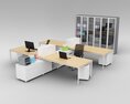 Modern Office Workstations Modelo 3d