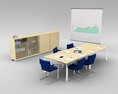 Modern Conference Room Furniture 3D-Modell