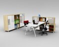 Modern Office Furniture Set 05 Modello 3D
