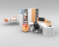 Modern Office Furniture Set 07 3Dモデル