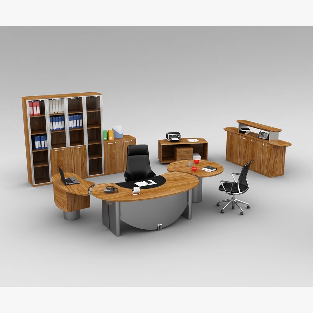 Contemporary Executive Office Suite 3Dモデル