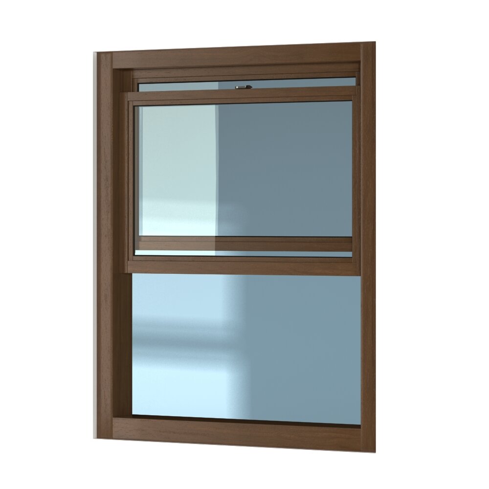 Wooden Sash Window 3d model