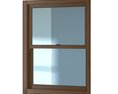 Wooden Sash Window Modelo 3d