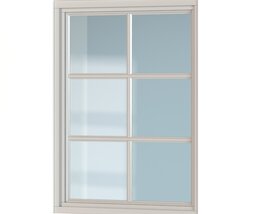 Six-Pane Window Modelo 3d