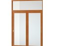 Wooden Glass Door 3d model