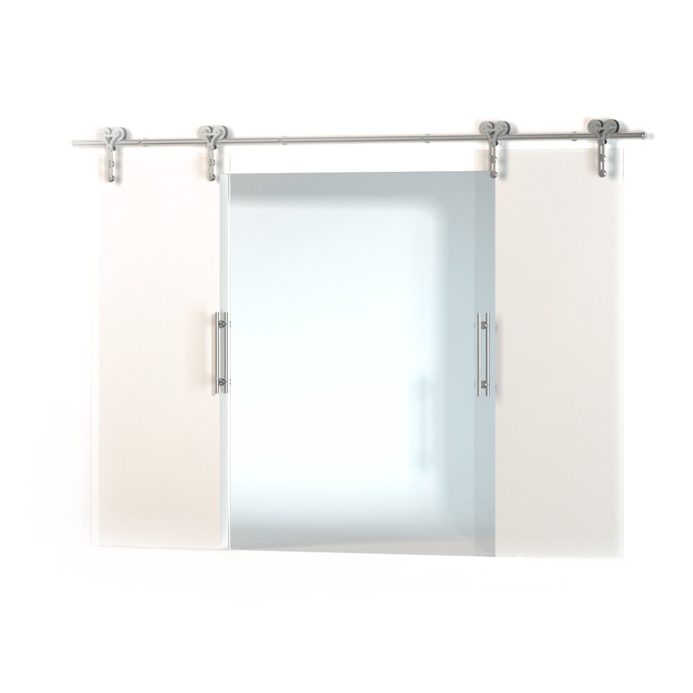 Modern Sliding Glass Door Modèle 3d