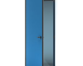 Blue Open Door 3D model